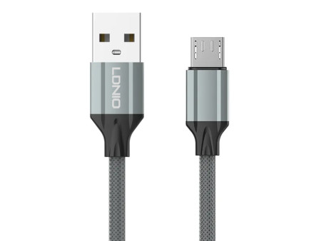 LDNIO καλώδιο Micro USB σε USB LS441, 12W, 1m, γκρι