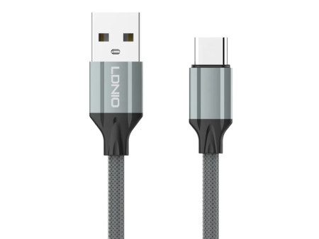 LDNIO καλώδιο USB-C σε USB LS441, 12W, 1m, γκρι