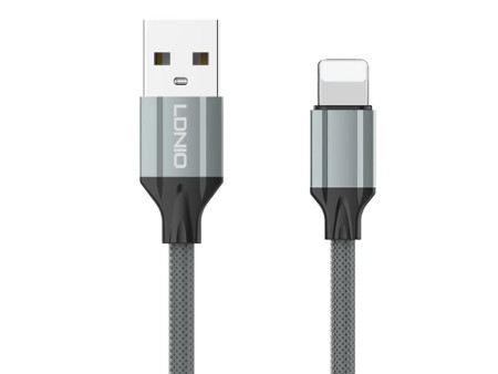 LDNIO καλώδιο Lightning σε USB LS441, 12W, 1m, γκρι