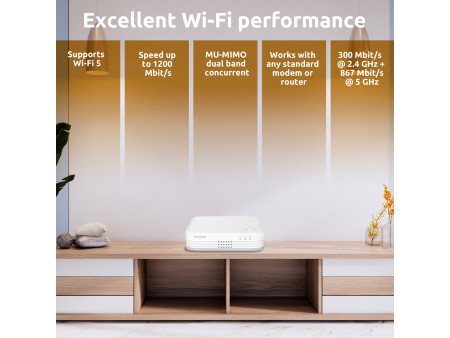 STRONG WiFi Mesh Home Kit ATRIA 1200 V2, 1200Mbps Dual Band, 3τμχ