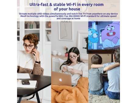 STRONG WiFi Mesh Home Kit ATRIA 1200 V2, 1200Mbps Dual Band, 3τμχ