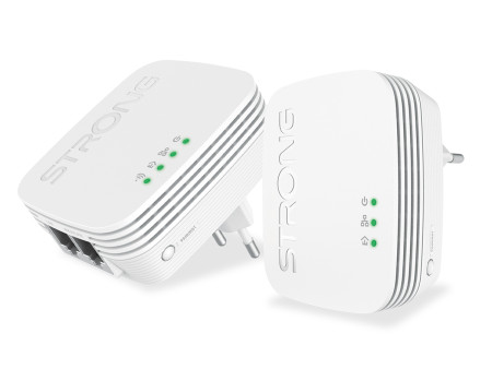 STRONG Powerline Kit POWERLWF600DUOMINI, 600Mbps, 300Mbps WiFi, 2τμχ