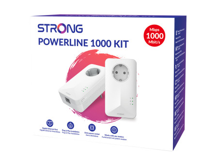 STRONG Powerline Kit POWERL1000DUOEUV2, Passthrough, 1000Mbps, 2τμχ