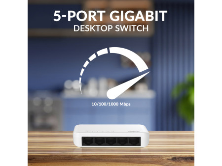 STRONG switch SW5000P, 5x Gigabit θύρες, 1000Mbps