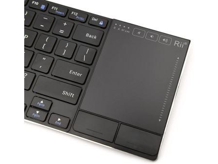 RIITEK ασύρματο πληκτρολόγιο RT721 με touchpad, Bluetooth & 2.4GHz