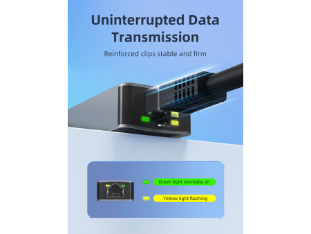 CABLETIME αντάπτορας δικτύου CT-CML2500, USB-C, 2.5Gbps Ethernet, γκρι