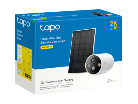 TP-LINK smart ηλιακή κάμερα Tapo C425 KIT, 2K, Wi-Fi, IP66, V.1.20