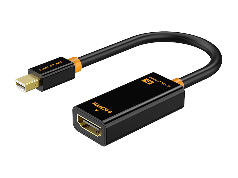 CABLETIME αντάπτορας mini DisplayPort σε HDMI CT-AV589-02G4K, 4K/30Hz, μαύρος