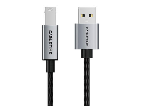 CABLETIME καλώδιο USB σε USB Type B CT-AMBM1, 480Mbps, 3m, μαύρο