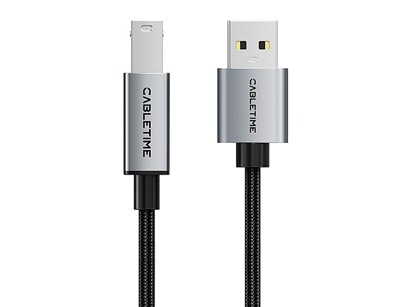 CABLETIME καλώδιο USB σε USB Type B CT-AMBM1, 480Mbps, 5m, μαύρο