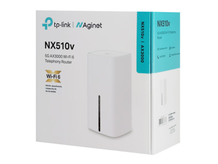 TP-LINK Router NX510V με θύρα τηλεφώνου, 5G, WiFi 6, 3000Mbps, V.1.0