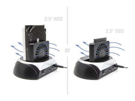 DELOCK docking station 64280 για M.2 NVMe/SATA SSD & HDD, 10Gbps, μαύρο