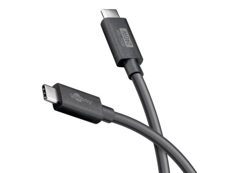 GOOBAY καλώδιο USB-C 74376, USB4, 240W, 80Gbps, 16K/60Hz, 1.2m, μαύρο