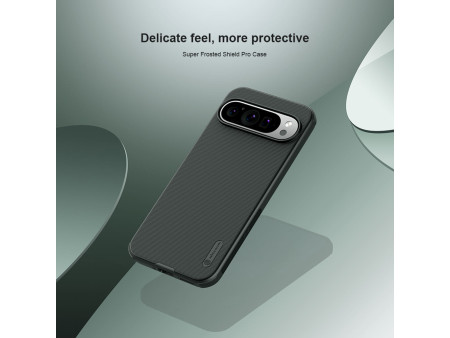 NILLKIN θήκη Super Frosted Shield Pro για Google Pixel 9/9 Pro, μαύρη