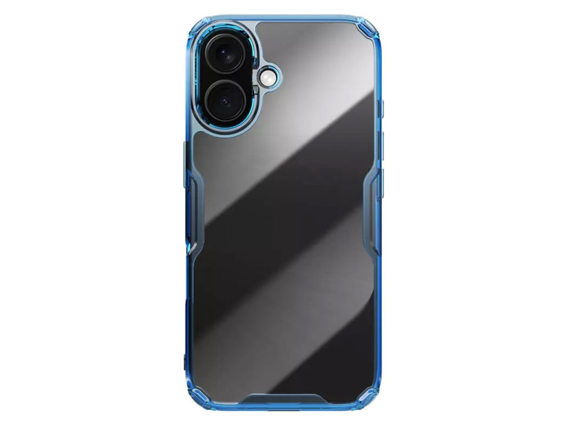 NILLKIN θήκη Nature TPU Pro για iPhone 16, διάφανη-μπλε