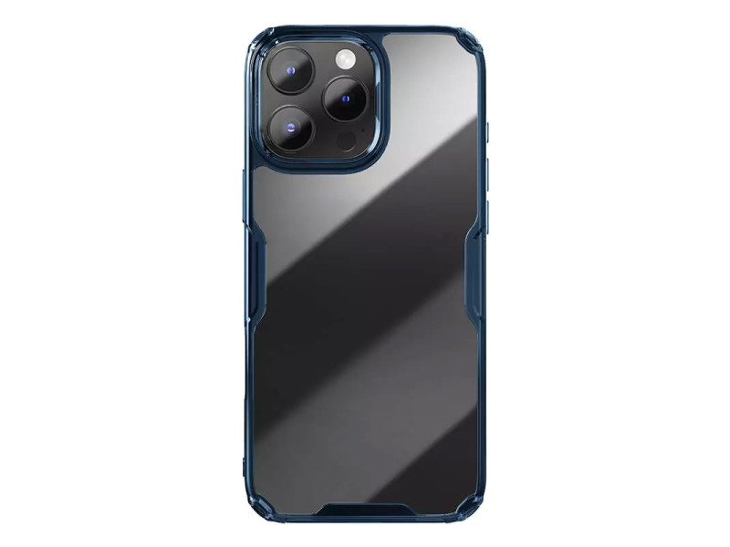 NILLKIN θήκη Nature TPU Pro για iPhone 16 Pro, διάφανη-μπλε