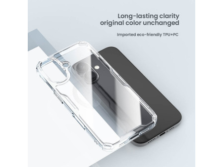 NILLKIN θήκη Nature TPU Pro για iPhone 16 Plus, διάφανη