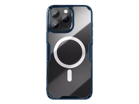 NILLKIN θήκη Nature TPU Pro Magnetic για iPhone 16 Pro, διάφανη-μπλε