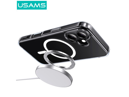 USAMS θήκη Ice Magnet US-BH889 για iPhone 16, διάφανη