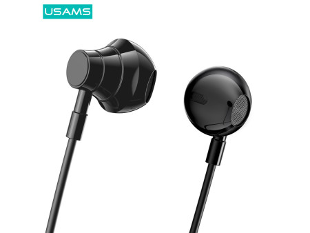 USAMS earphones YQ24 με μαγνήτη, Bluetooth, 130mAh, μαύρα