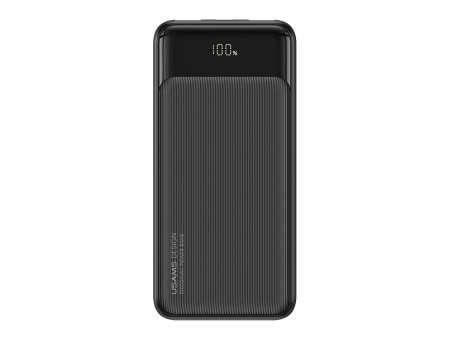 USAMS power bank US-CD198, 3x θύρες εξόδου, 10000mAh, 10W, μαύρο