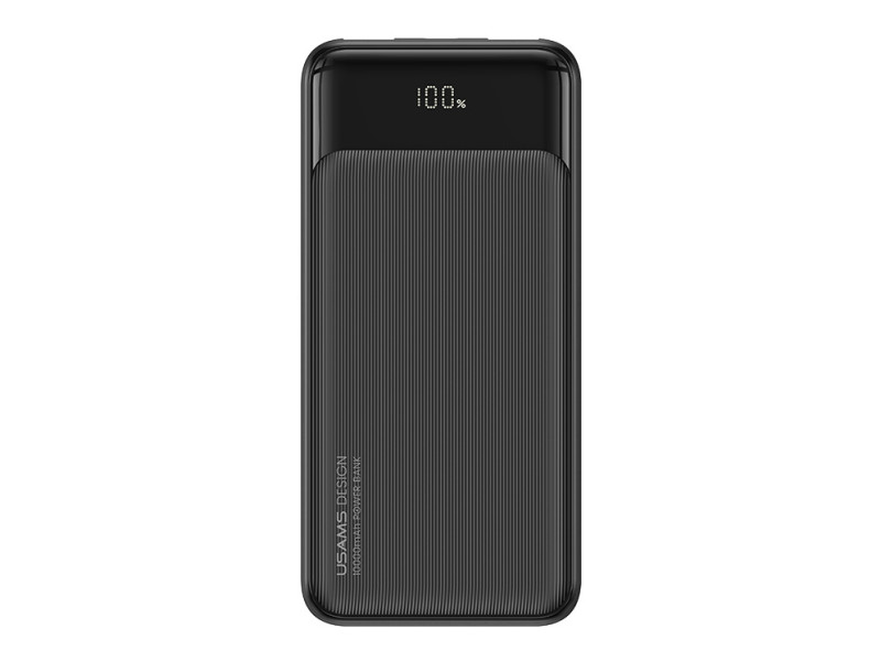 USAMS power bank US-CD198, 3x θύρες εξόδου, 10000mAh, 10W, μαύρο