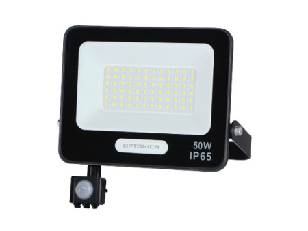 OPTONICA LED προβολέας 15858 με αισθητήρα κίνησης, 50W, 4000K, IP65