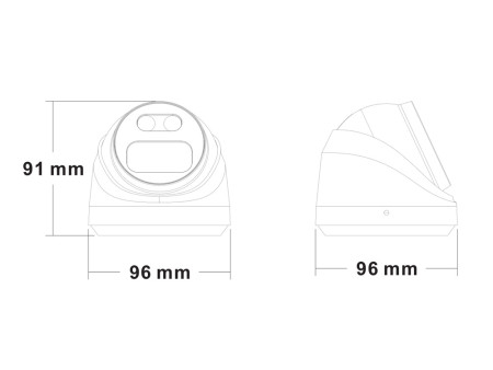 LONGSE IP κάμερα CMSBKL5RC-28PM με μικρόφωνο, 5MP, 2.8mm, αδιάβροχη IP67, PoE