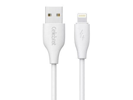 CELEBRAT καλώδιο Lightning σε USB CB-31, 15W, 480Mbps, 1m, λευκό