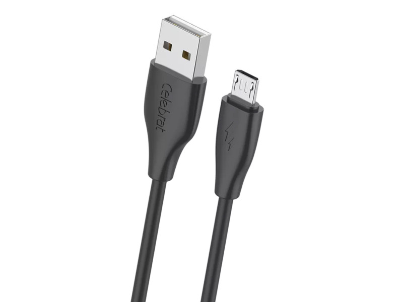 CELEBRAT καλώδιο micro USB σε USB CB-31, 15W, 480Mbps, 1m, μαύρο