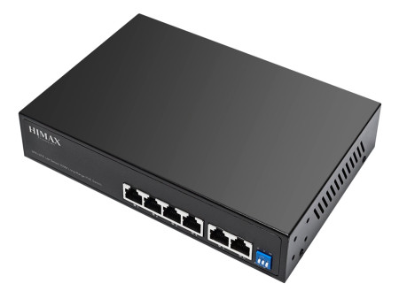 HIMAX PoE switch PS1402E-L, 4x Ethernet PoE & 2x Ethernet θύρες, έως 100Mbps