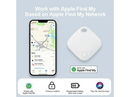 RSH smart tag RSH-ITAG03 για iOS συσκευές, Bluetooth tracker, λευκό