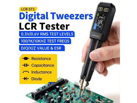 FNIRSI ψηφιακό LCR/SMD/ESR tester LCR-ST1, επαναφορτιζόμενο