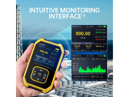 FNIRSI ψηφιακός μετρητής ακτινοβολίας GC-01, β/γ/Χ ακτίνες, επαναφορτιζόμενος