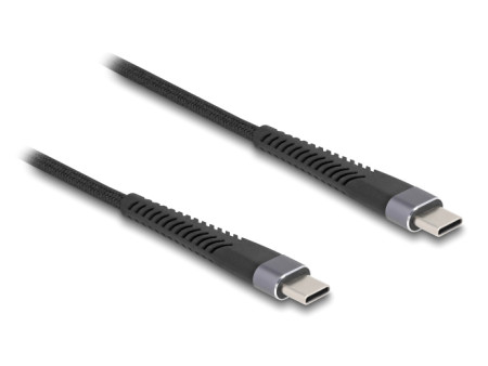 DELOCK καλώδιο USB-C 81124, 60W, 480Mbps, 1m, μαύρο