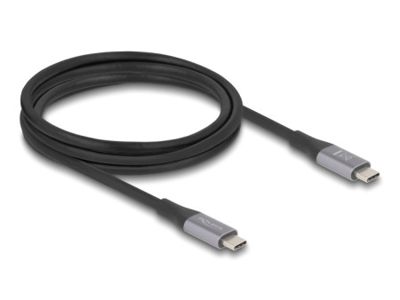 DELOCK καλώδιο USB-C 81192, 240W, 40 Gbps, 8K, 2m, E-Marker, μαύρο