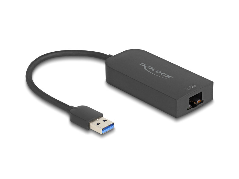 DELOCK αντάπτορας δικτύου 66045, USB, 2.5Gbps Ethernet, μαύρος