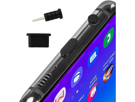 Σετ καλύμματα προστασίας για θύρα USB-C & 3.5mm AK327, μαύρο, 10τμχ