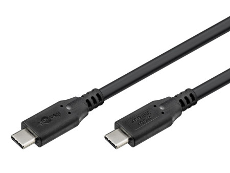 GOOBAY καλώδιο USB-C 74193, USB4, 100W, 40Gbps, 8K/60Hz, 2m, μαύρο