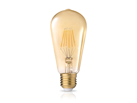 ΦOSME LED FILAMENT DIMABLE ST64 GOLDEN E27 8W 2200k 720lm 360