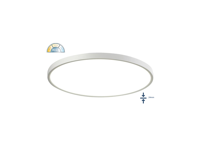 ΦΩΤΙΣΤΙΚΟ LED 45W ΣΤΡΟΓΓΥΛΟ 3CCT Φ60cm ΛΕΥΚΟ