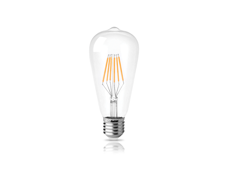 ΦOSME LED FILAMENT DIMABLE ST64 ΔΙΑΦΑΝΟ 9W-8W E27 2700k 650LM-806LM 360'