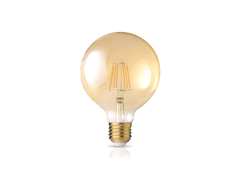 ΦOSME LED FILAMENT DIMABLE G95 GOLDEN E27 8W 2200k 720lm 360