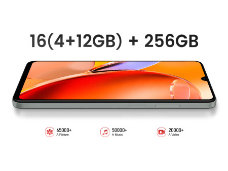 KXD smartphone Classic 13C, 6.8", 4/256GB, 4500mAh, μαύρο