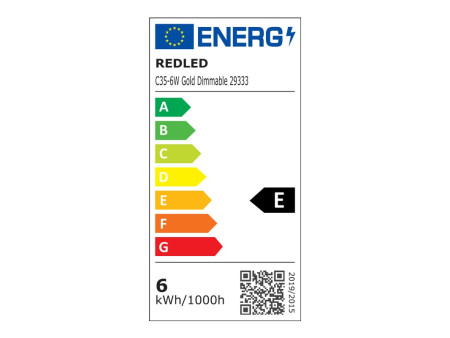 ΚΕΡΙ  LED FILAMENT Ε14 6W WARM GOLD DIMM. 2.0 | REDLED | 29333