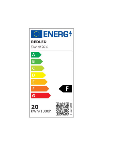 ΛΑΜΠΑ ΚΟΙΝΗ LED 20W Ε27 WARM (κατασκευή Κίνα) | REDLED | 24236