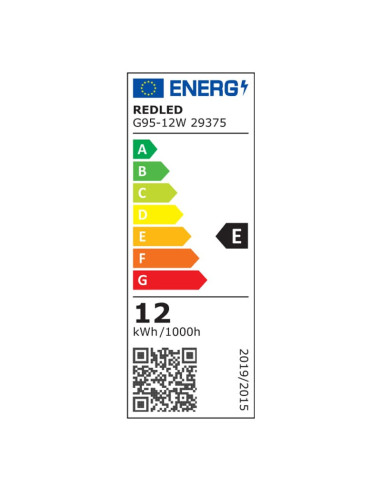 GLOBE LED G95 E27 12W  COOL 2.0(κατασκευή Κίνα) | REDLED | 29375