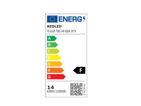 14W T8 LED TUBE GLASS 6500 K 100 lm/w 90CM | REDLED | 24774