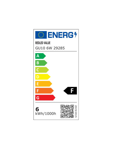 GU10 VALUE LED 6W COOL 2.0(κατασκευή Κίνα) | REDLED | 29285