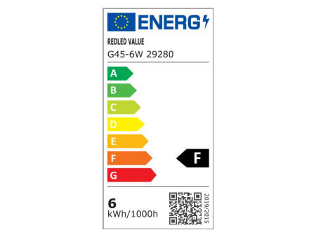 ΣΦΑΙΡΙΚΟ VALUE LED Ε27 6W WARM 2.0 | REDLED | 29280